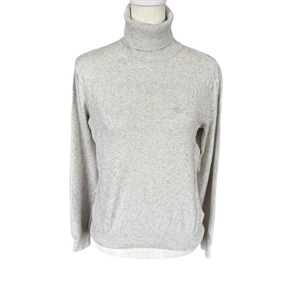 Lauren Ralph Lauren linen color long sleeve pullover turtleneck sweater - Picture 1 of 7